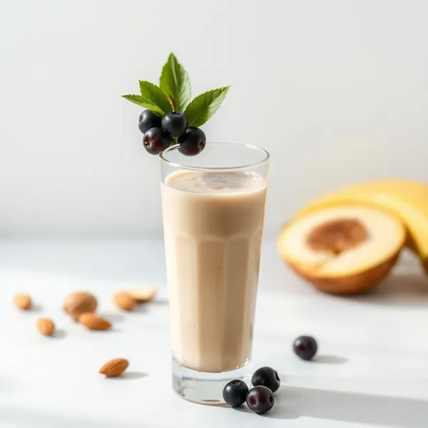 Smoothie Detox de Manteiga de Amêndoa e Leite de Macadâmia