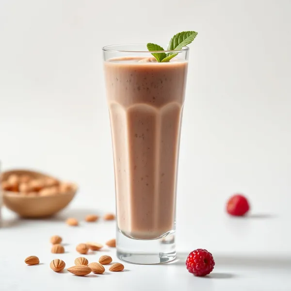 Detoxing Almond Butter Pea Milk Smoothie