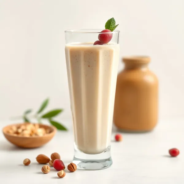 Batido Desintoxicante de Mantequilla de Almendra y Leche de Pistacho