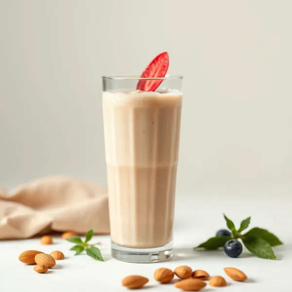 Detoxing Almond Butter Spelt Milk Smoothie