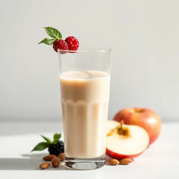 Smoothie Detox de Maçã, Amêndoa e Leite de Coco