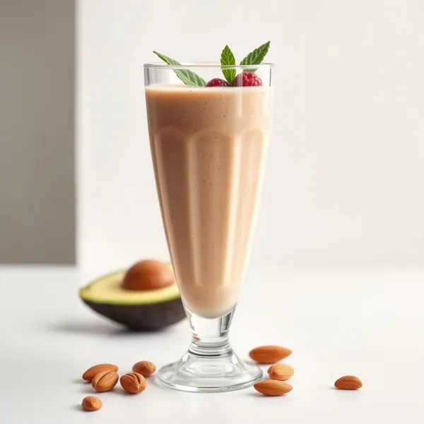 Smoothie Detox de Abacate, Amêndoa e Leite de Coco