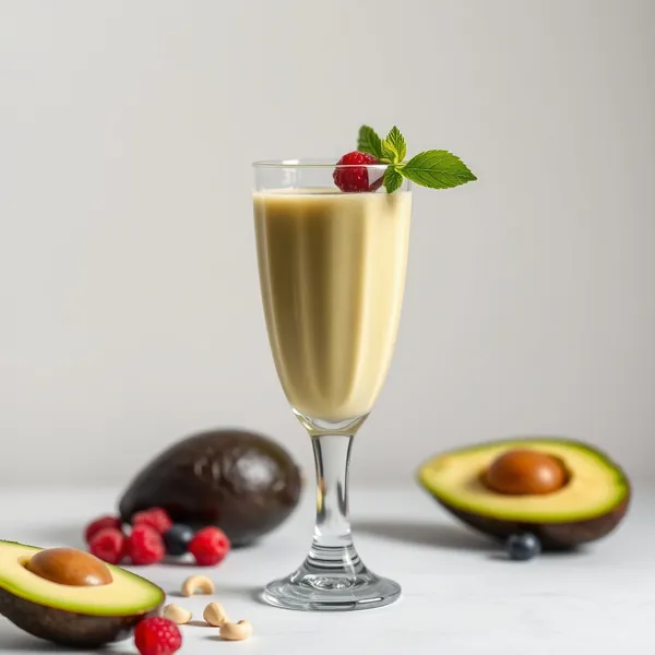 Smoothie Desintoxicante de Abacate e Leite de Caju
