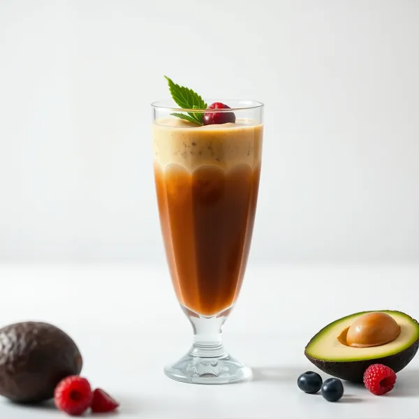 Smoothie Desintoxicante de Abacate e Café Frio