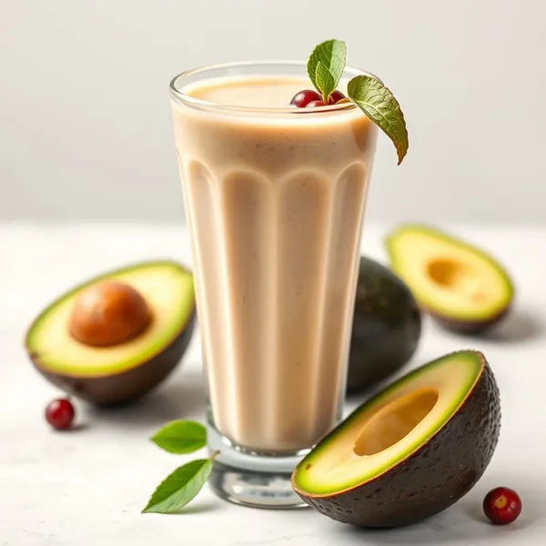Detox Avocado Haselnussmilch Smoothie