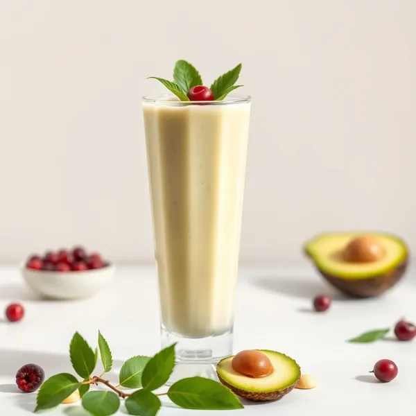 Smoothie Desintoxicante de Abacate e Leite de Macadamia