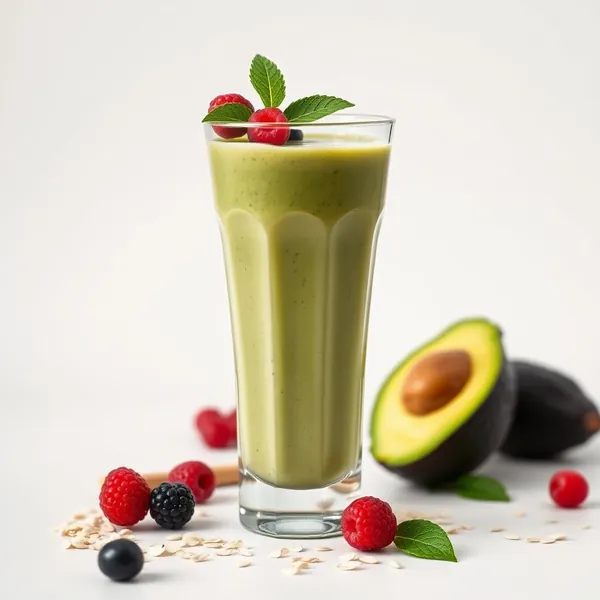 Detoxing Avocado Oat Milk Smoothie
