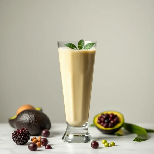 Smoothie Détoxifiant à l'Avocat et au Lait de Pois