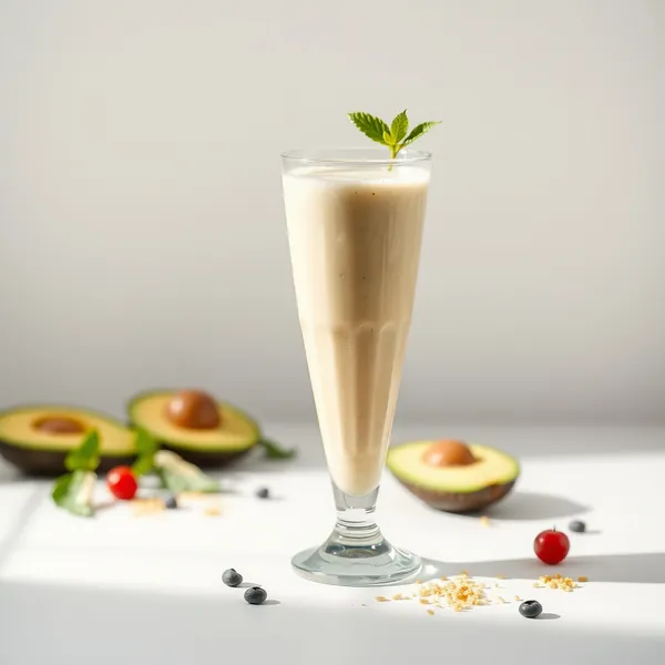 Detoxing Avocado Rice Milk Smoothie