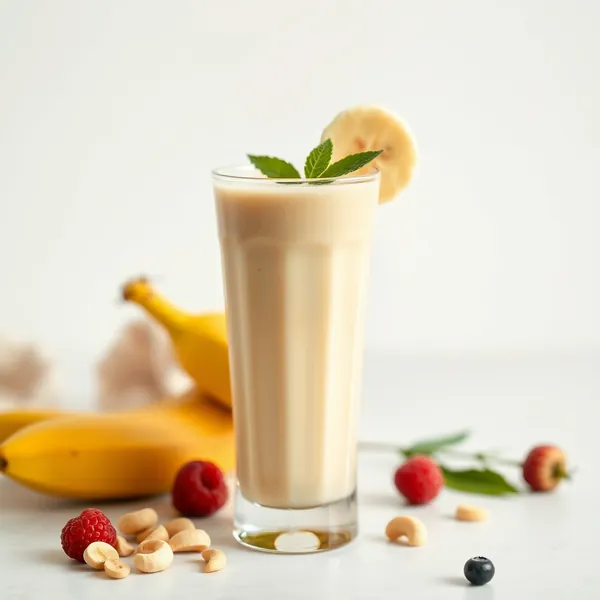 Smoothie Desintoxicante de Banana e Leite de Caju