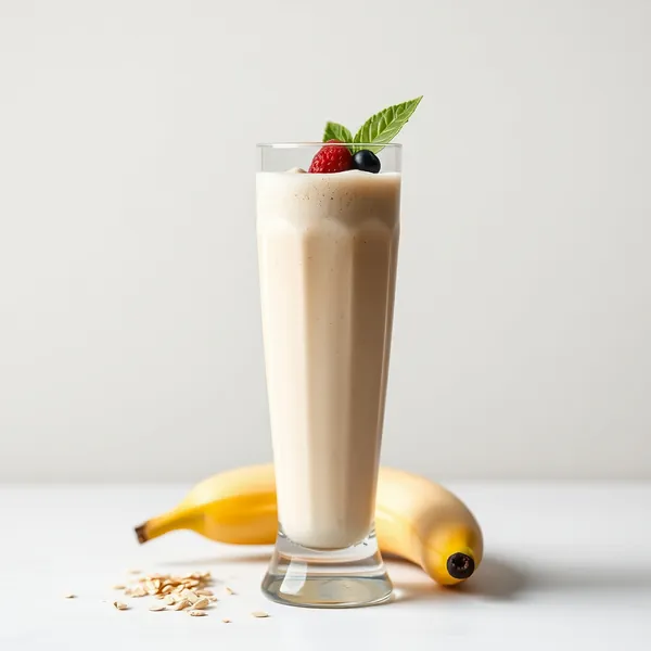 Detoxing Banana Oat Milk Smoothie