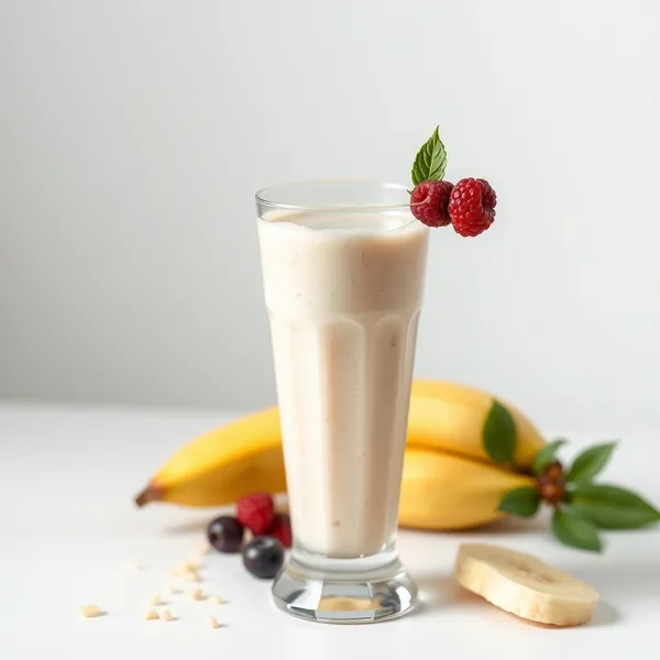 Smoothie Desintoxicante de Banana e Leite de Arroz
