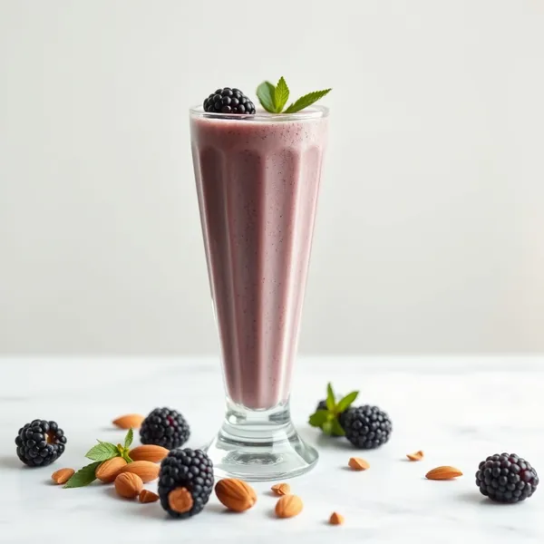 Smoothie Détox de Mûre et Lait d'Amande