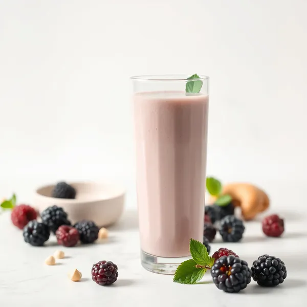 Smoothie Détox de Mûre et Lait de Cajou