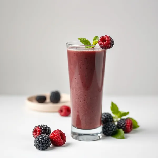 Smoothie Detox de Amora e Café Frio