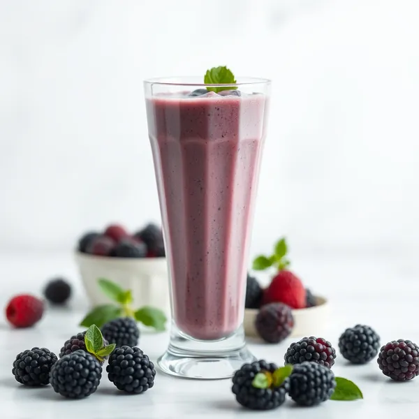 Smoothie Détox de Mûre et Yaourt Grec