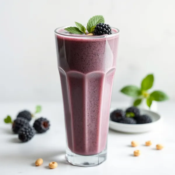 Smoothie Desintoxicante de Amora e Leite de Macadamia