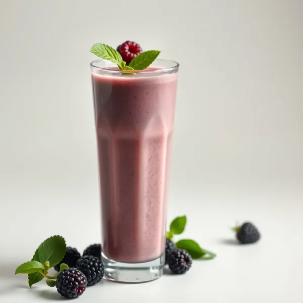 Detoxing Blackberry Pea Milk Smoothie