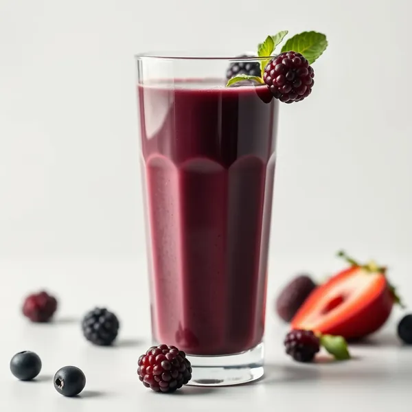 Smoothie Désintoxiquant de Mûres et Lait de Soja