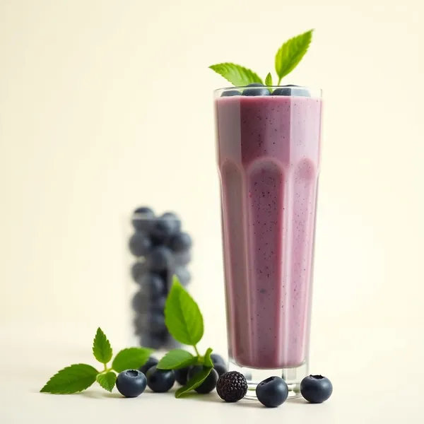 Smoothie Détox aux Myrtilles et Yaourt Grec