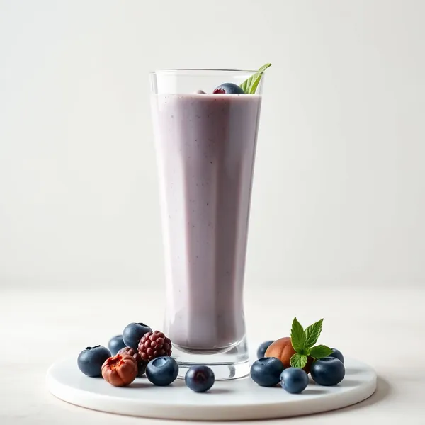 Detoxing Blueberry Hazelnut Milk Smoothie