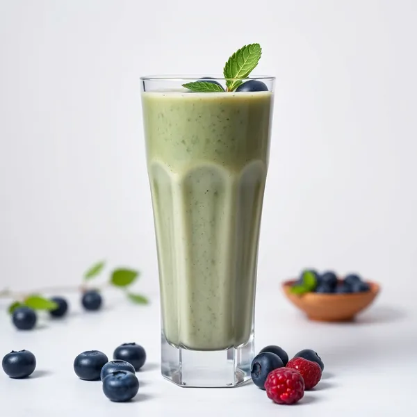 Smoothie Détox aux Myrtilles et Thé Matcha