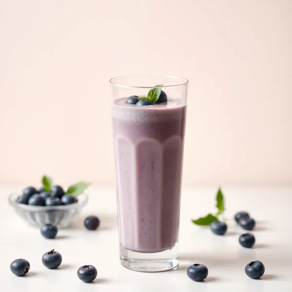 Detox-Smoothie mit Heidelbeeren und Dinkelmilch