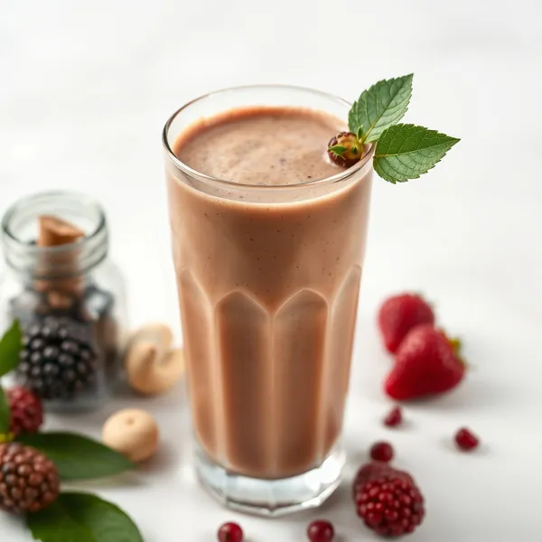 Smoothie Desintoxicante de Cacau e Leite de Caju