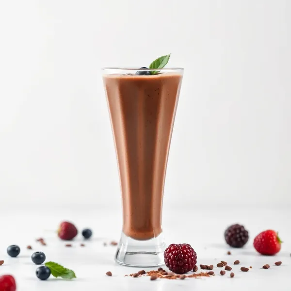 Detox-Kakaopulver-Griechischer Joghurt-Smoothie