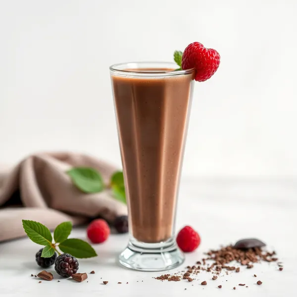 Entgiftender Kakaopulver-Proteinshake-Smoothie