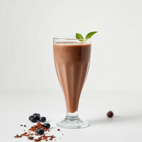 Smoothie Desintoxicante de Cacau em Pó e Leite de Espelta