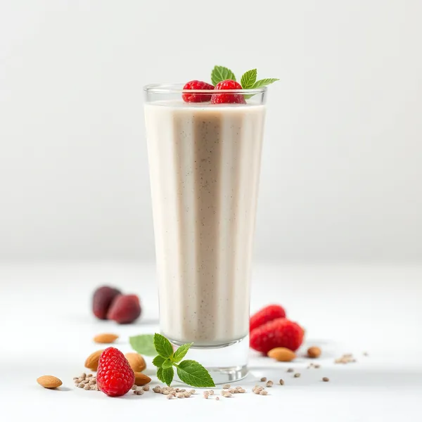 Detoxing Chia Seed Almond Coconut Milk Smoothie