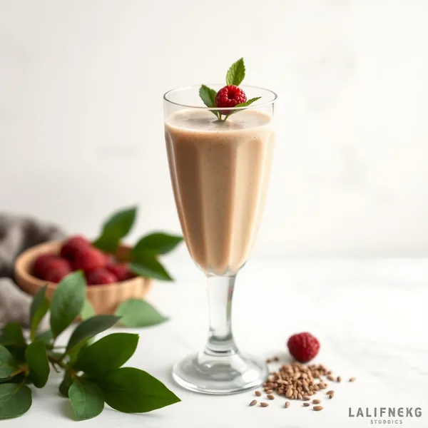 Smoothie Détoxifiant aux Graines de Chia et Lait de Noisette