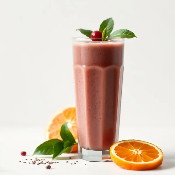Smoothie Détox aux Graines de Chia et Jus d'Orange