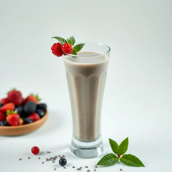 Detoxing Chia Seed Rice Milk Smoothie