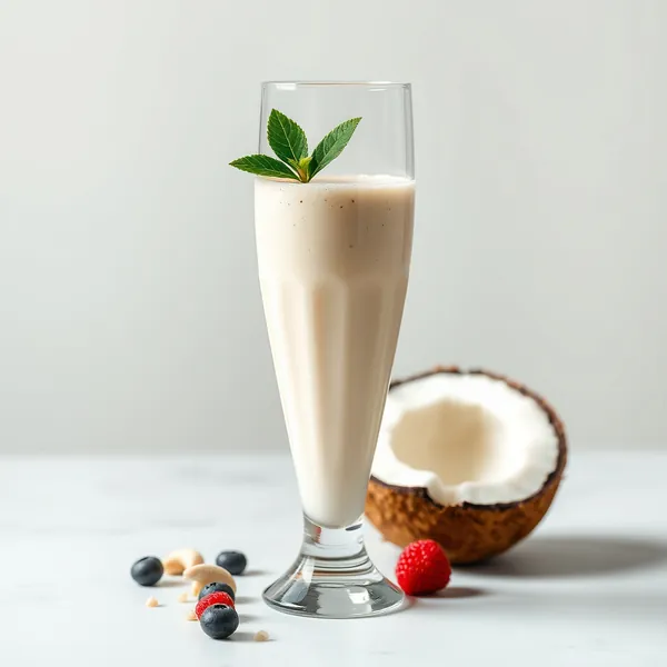 Smoothie Desintoxicante de Leite de Coco e Castanha de Caju