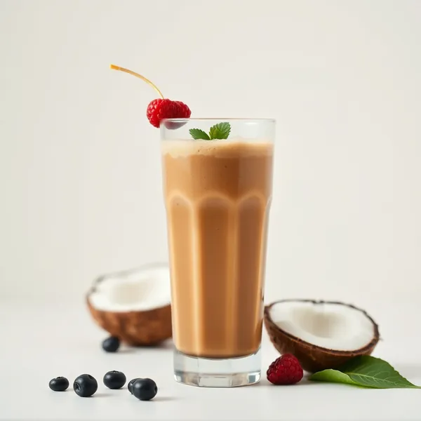 Smoothie Détoxifiant au Café Froid et Coco