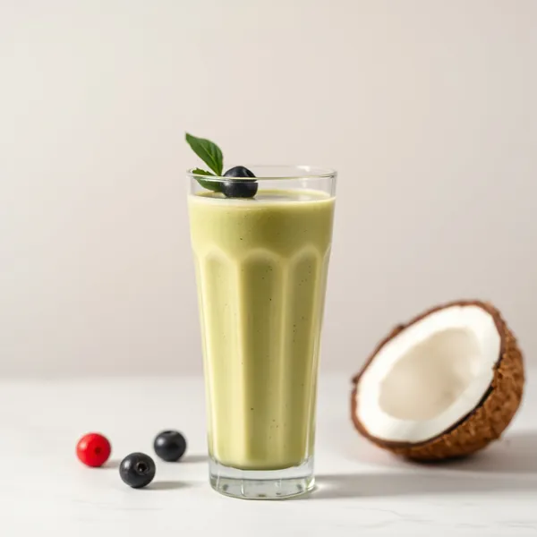 Smoothie Desintoxicante de Coco e Matcha