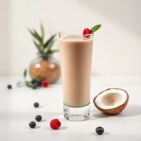 Detox-Smoothie aus Kokosnuss und Dinkelmilch