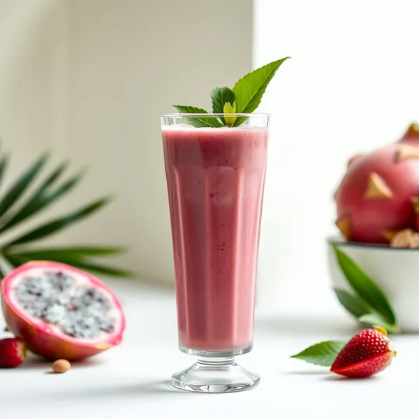 Detoxing Dragonfruit Almond Coconut Milk Smoothie