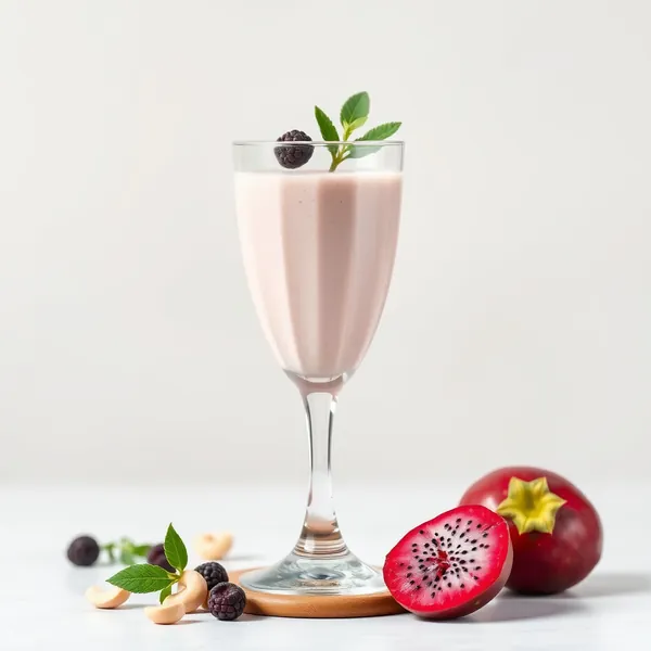 Smoothie Désintoxiquant de Fruit Dragon et Lait de Cajou