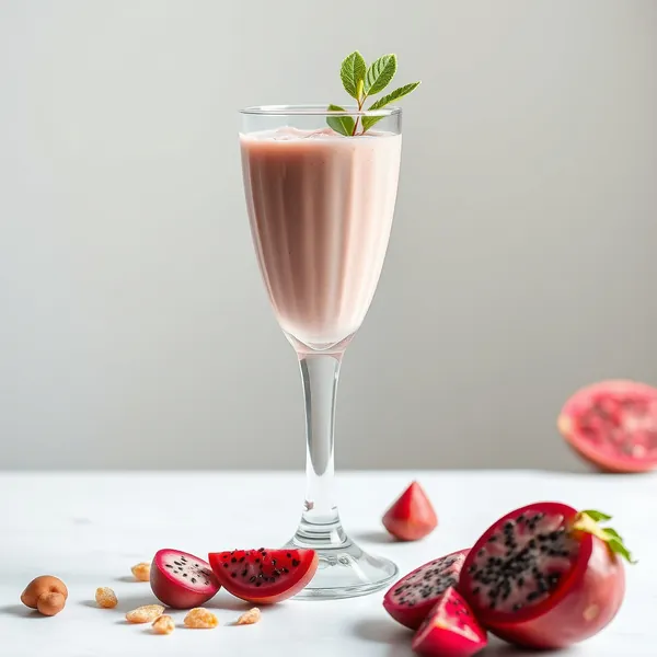 Detoxing Dragonfruit Hazelnut Milk Smoothie