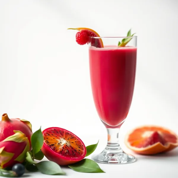 Smoothie Détox de Fruit du Dragon et Jus d'Orange