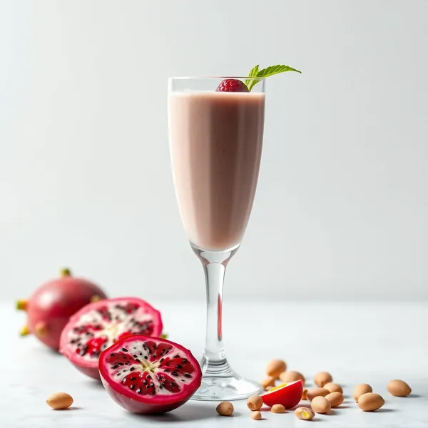 Smoothie Détoxifiant de Fruit Dragon et Lait de Pistache