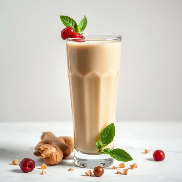 Detoxing Ginger Hazelnut Milk Smoothie