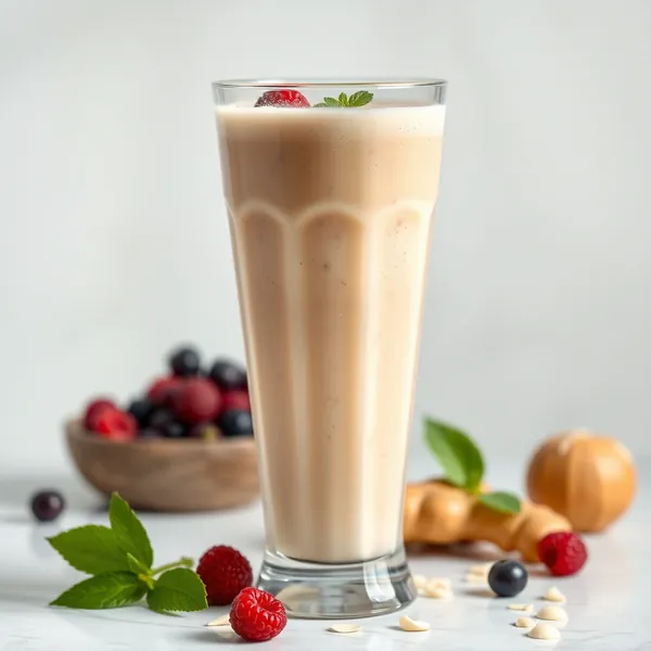 Smoothie Detox de Gengibre e Leite de Macadâmia