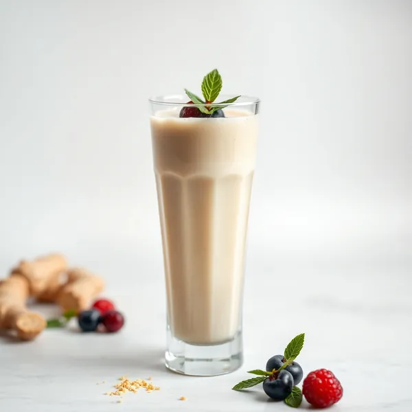 Smoothie Détoxifiant au Gingembre et au Lait de Riz
