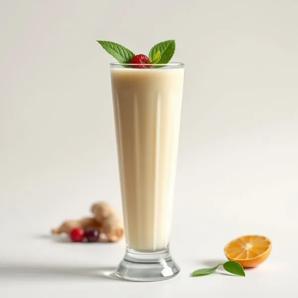 Smoothie Détoxifiant au Gingembre et Lait de Soja
