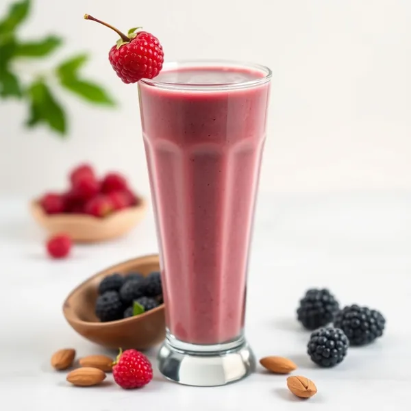 Smoothie Desintoxicante de Baya Goji, Amêndoa e Leite de Coco