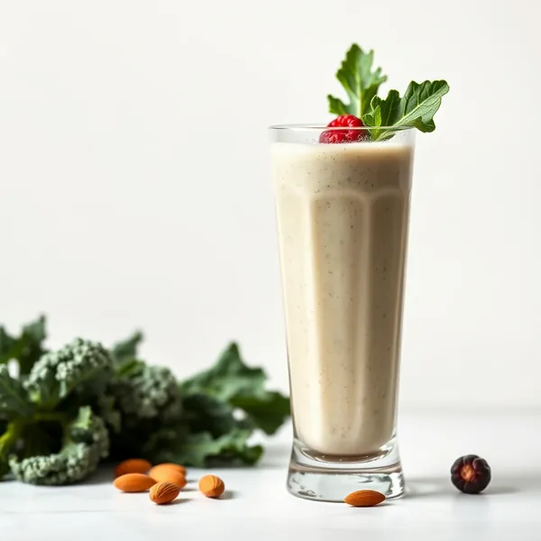 Smoothie Desintoxicante de Couve e Leite de Amêndoa